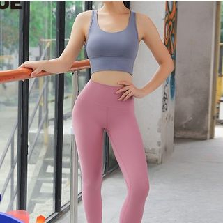 sports bra and yoga pants set