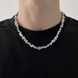 Lilafey-Irregular Block Alloy Choker