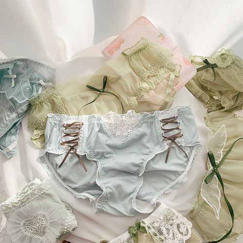 Loverly - Set of 3: Lace Trim Panties