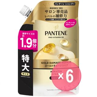 PANTENE Japan - Gold Damage Repair Shampoo Refill Jumbo (x6) (Bulk Box)