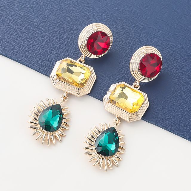 Arasia-Rhinestone Drop Earring