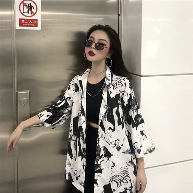 Everose-34-Sleeve Tie Dye Shirt