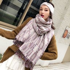zitapompom - Knit Fringe Scarf zitapompom - Knit Fringe Scarf