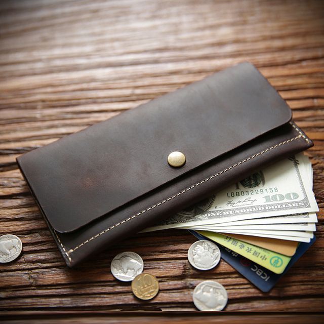 Wavecho - Genuine Leather Long Wallet