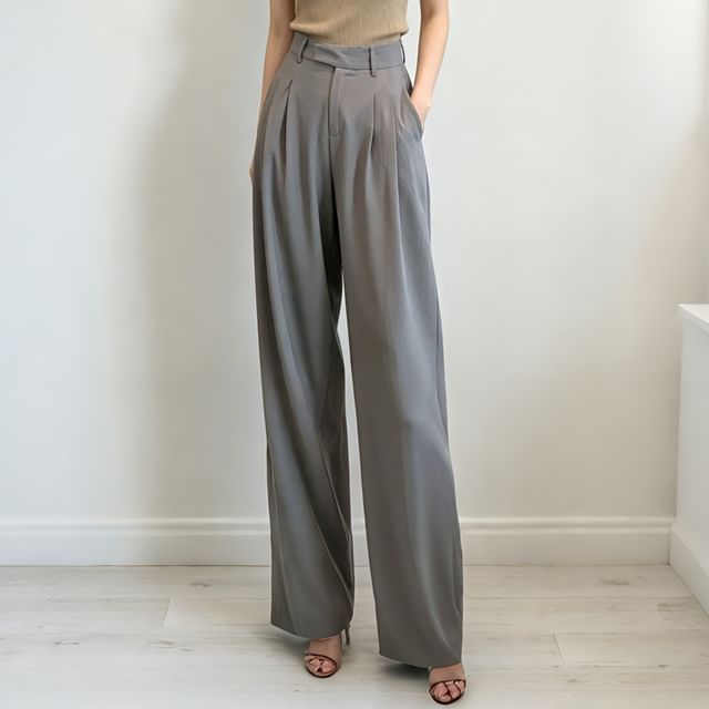 Strawolf-Schlichte Hose mit weitem Bein