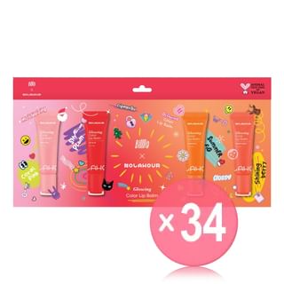 NOLAHOUR - Glowing Color Lip Balm 4 Color Set Billlie Edition (x34) (Bulk Box)