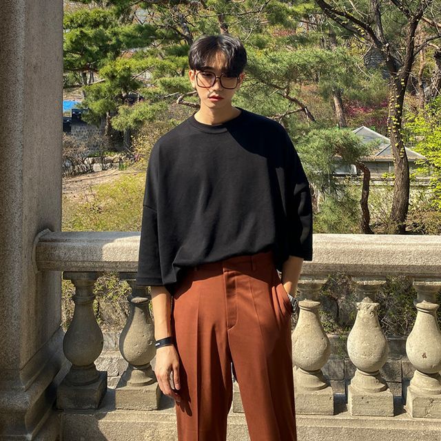 MRCYC-Elbow-Sleeve Plain T-Shirt
