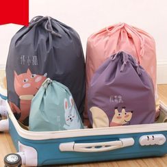 Homy Bazaar - Sac de linge imprimé avec cordon Homy Bazaar - Sac de linge imprimé avec cordon