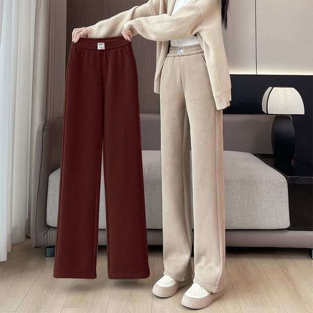 Dragan Pulse-High Waist Plain Loose Fit Sweatpants