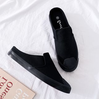 Solejoy-Canvas Mule Sneakers
