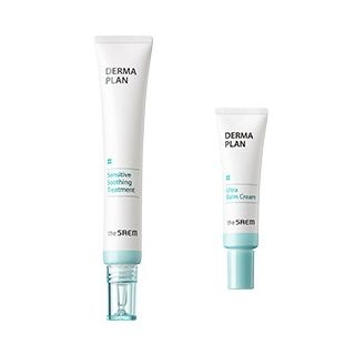 The Saem - Derma Plan Sensitive Soothing Treatment Set: Treatment 30ml + Ultra Balm Cream 10ml
