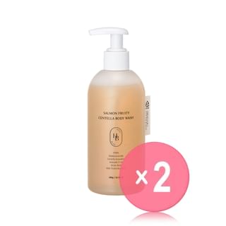 HEVEBLUE - Salmon Fruity Centella Body Wash 2pcs Bundle Set