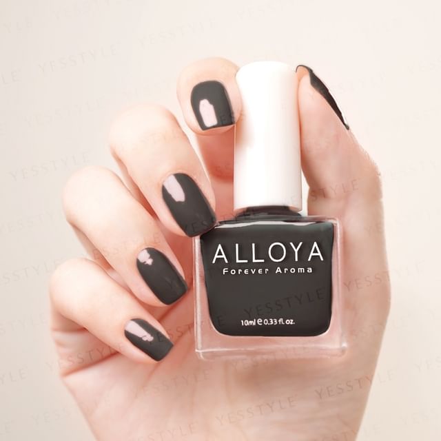 ALLOYA-Water-Based Natural Nail Polish Environmental Friendly 192 Sunglasses Black