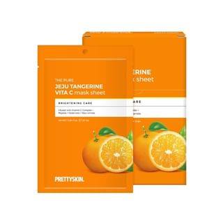 Pretty skin - The Pure Jeju Tangerine Vita C Mask Sheet Set