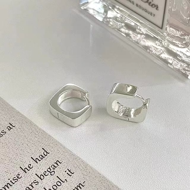 Toinianimos-Geometry Sterling Silver Drop Earring