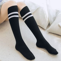 Gentiana - Striped Knee-High Socks