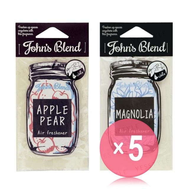 John-s Blend-Air Freshener Hanging Paper 5pcs Bundle Set