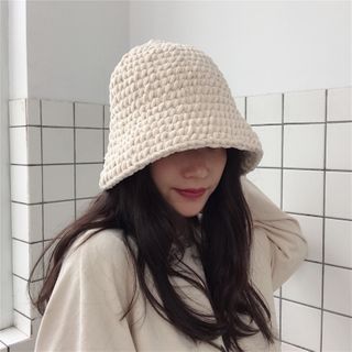 knit bucket hat