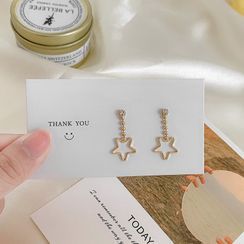 Gold Beam - Alloy Rhinestone Star Dangle Earring Gold Beam - Alloy Rhinestone Star Dangle Earring