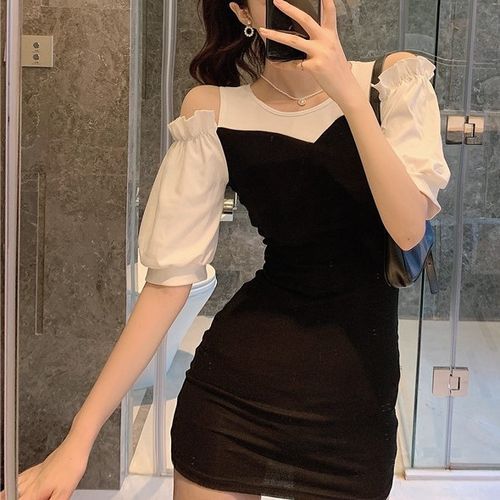 windflower long sleeve sweetheart neckline plain mini bodycon dress Amazon.com: GOKATOSAU Women's Long Sleeve Sweetheart Neckline Cute Side Split Bodycon Mini Dress Black : Clothing, Shoes & Jewelry