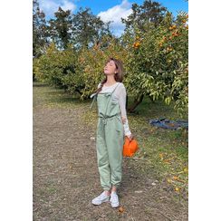 chuu - Jogger Overall Sweatpants chuu - Jogger Overall Sweatpants