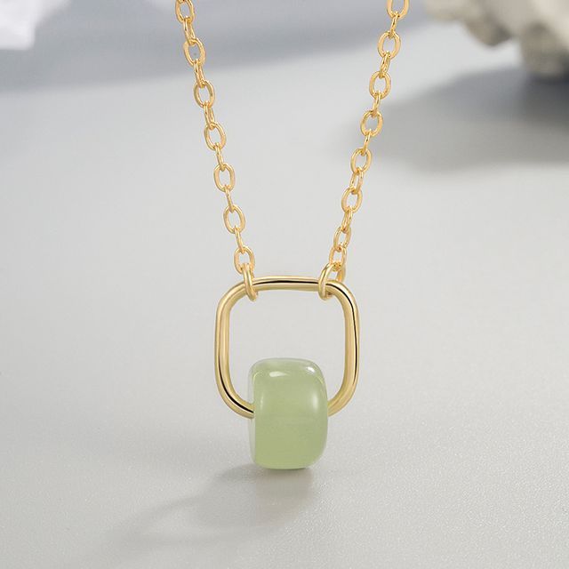 Forainer-Faux Crystal Necklace