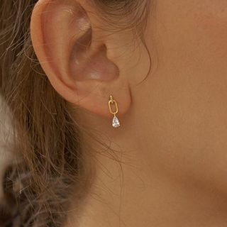 Hansha-Rhinestone Drop Earring