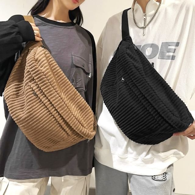 Hikuozy-Corduroy Belt Bag