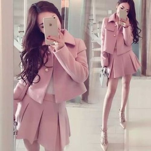 Pleated skirt coat best sale