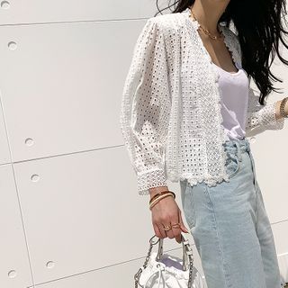 bishop sleeve cardigan