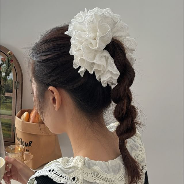 Allyrinta-Plain Ruffle Scrunchie