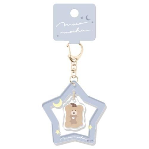 Q-LiA - Bear Acrylic Key Holder (Milk Tea)