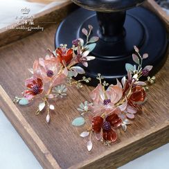 Ashmi - Set Of 2: Wedding Flower Hair Pin