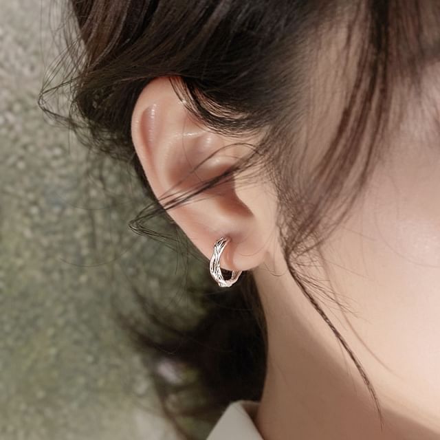 Gaya-Thorn Sterling Silver Huggie Earring