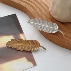 Coolgirl - Leather Alloy Hair Clip Coolgirl - Leather Alloy Hair Clip