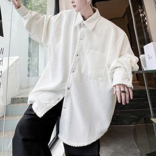 VEAZ - Long-Sleeve Plain Shirt | YesStyle