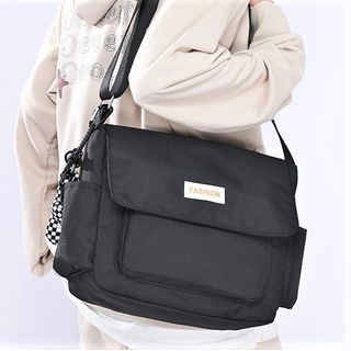 Hikuozy - Plain Flap Crossbody Bag | YesStyle
