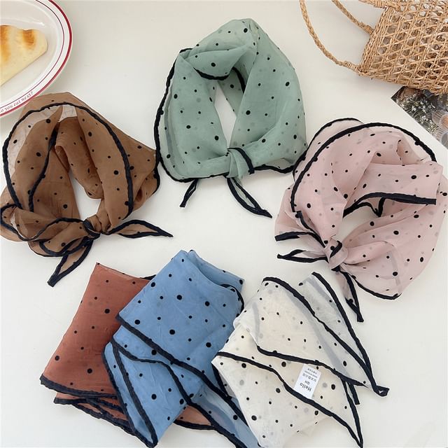 Frior-Polka Dot Headscarf