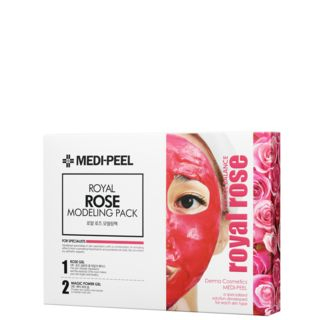 MEDI-PEEL - Royal Rose Modeling Pack Set: Rose Gel 50g x 4pcs + Magic Powder Gel 5g x 4pcs + Pack Bowl 1pc + Spatula 1pc