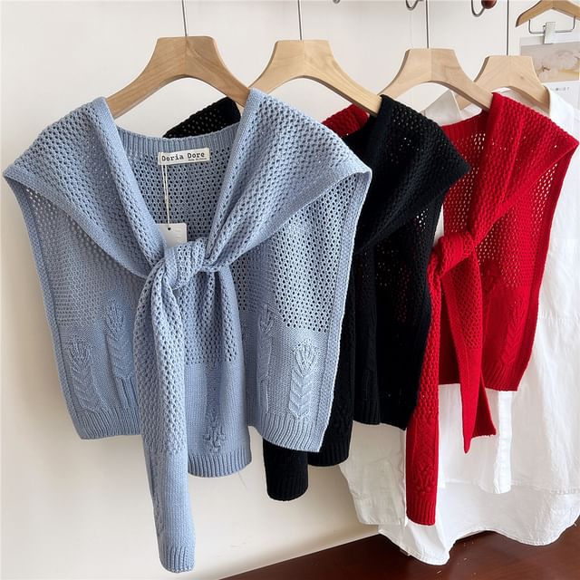Frior-Knit Plain Shawl