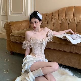【in a row】Corset Ribbon Mini Skirt l_p0206847145.jpg