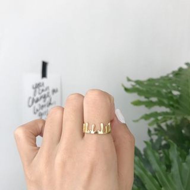 Forainer-925 Sterling Silver Crown Open Ring