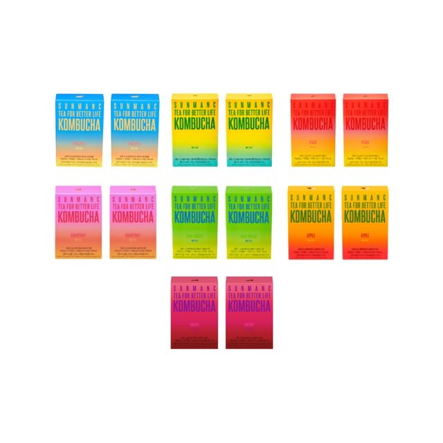 SUNMANC-Tea For Better Life Kombucha Mini Pack Bundle Set - 7 Types