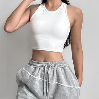 Arigne Crewneck Racerback Plain Sports Bra Top Sale