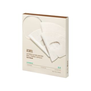 acwell - Licorice pH Balancing Real Toning Capsule Gel Mask Set