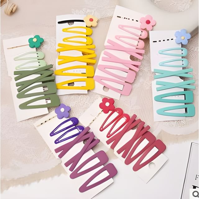 Coolgirl - Set: Flower Hair Clip + Hair Pins ( Various Designs) | YesStyle