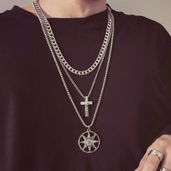 InShop Watches - Alloy Cross / Sun / Necklace / Set InShop Watches - Alloy Cross / Sun / Necklace / Set