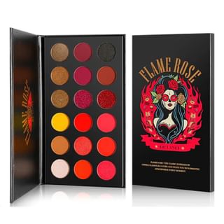 DE'LANCI - 18 Colors Eyeshadow Palette - Flame Rose