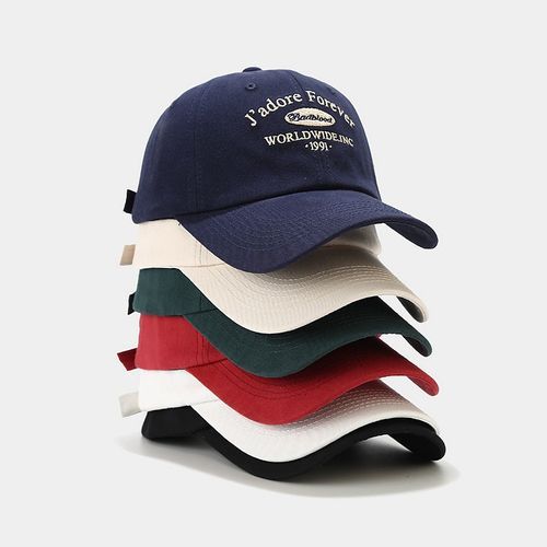 Letter Embroidered Baseball Cap