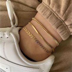 Terreau Kathy - Triple-Layered Anklet Terreau Kathy - Triple-Layered Anklet